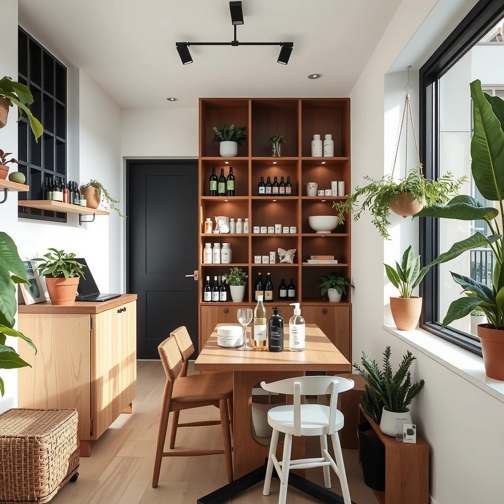 Vitality & Glow wellness store interior