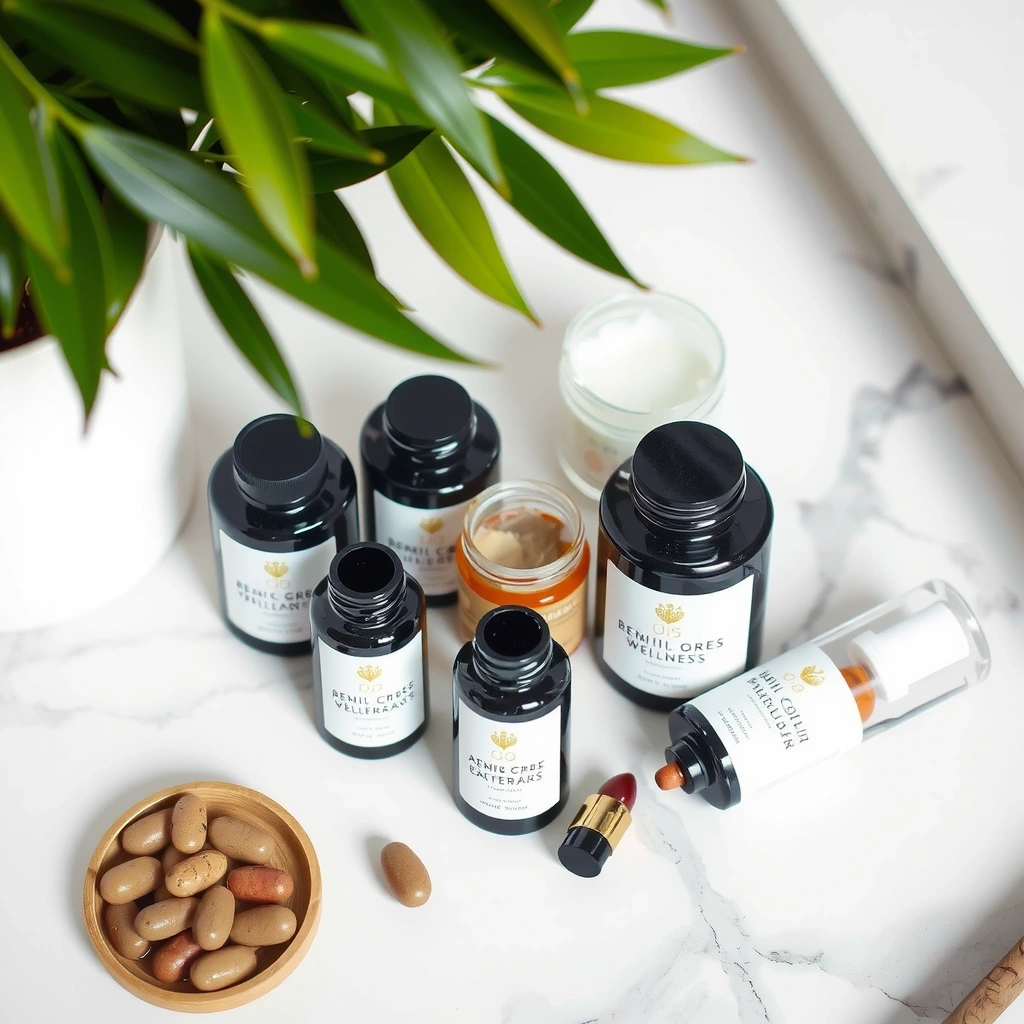 Premium wellness products showcase